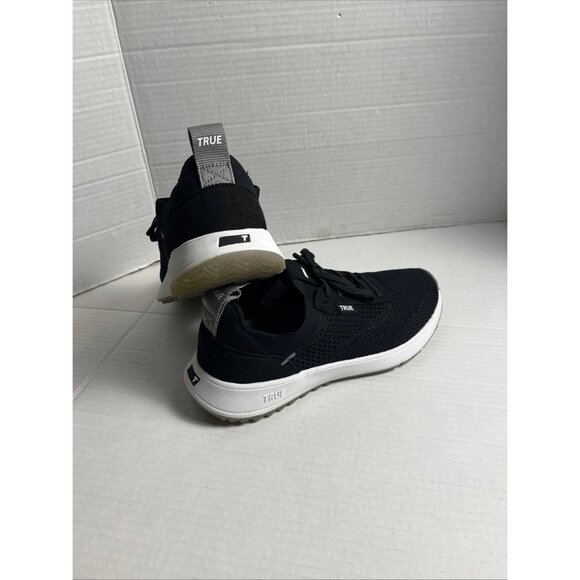 True Linkswear Trueknit 3 Golf Shoes Black/White Spikeless W-9.5, M-8 shoes - Picture 4 of 13